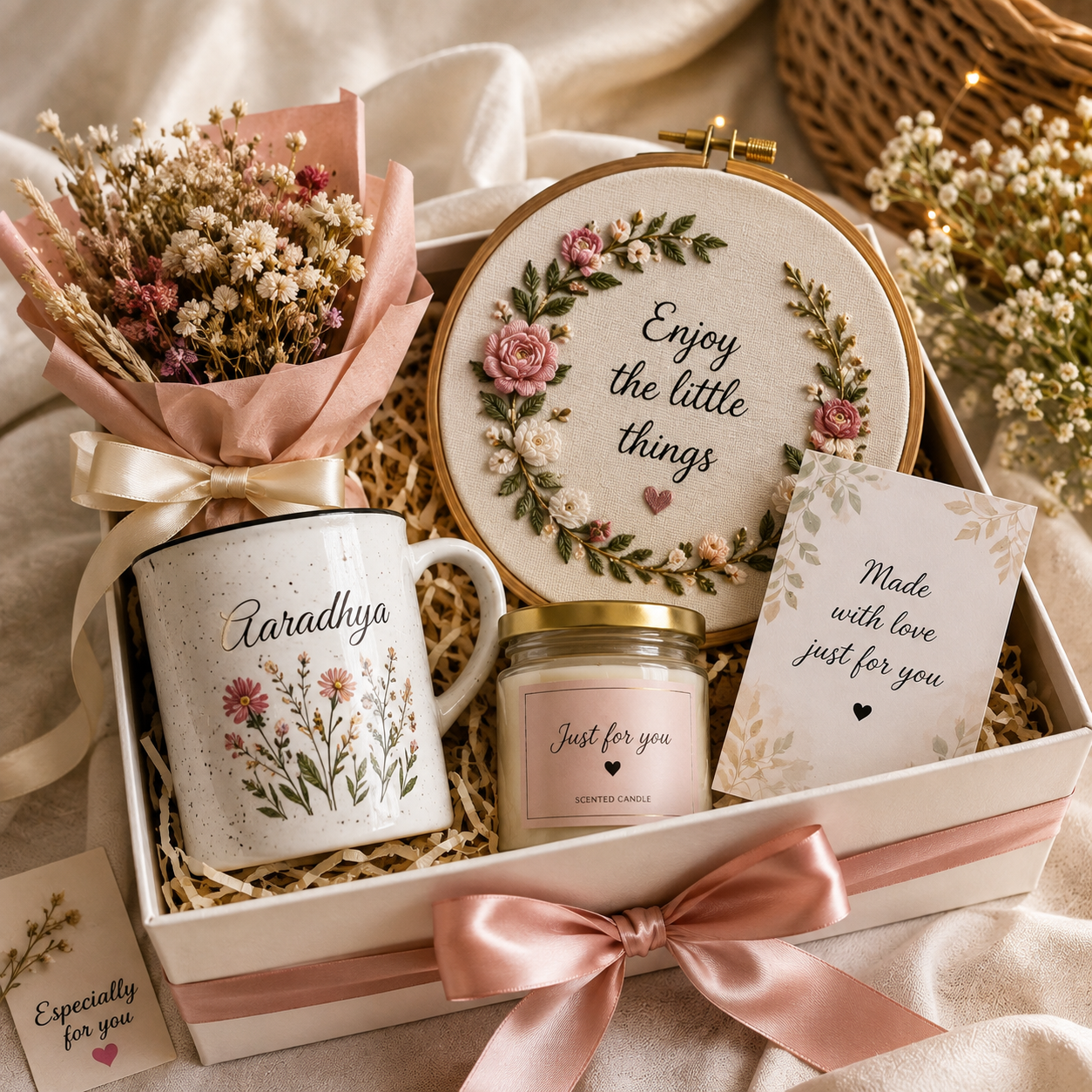 Hamper in blush